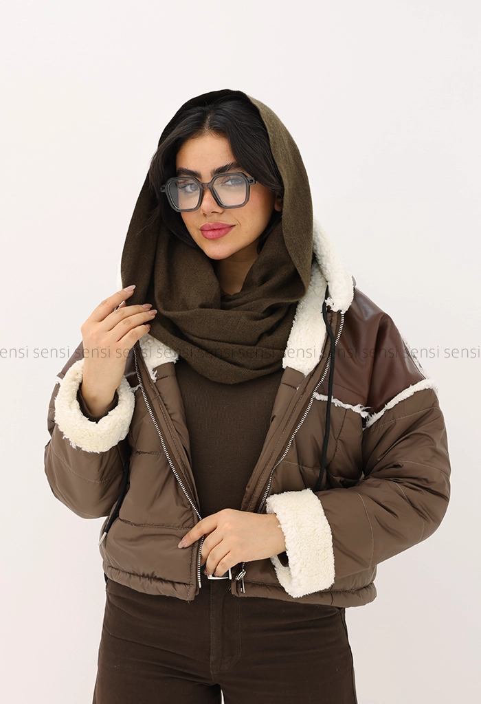 کاپشن بوفالو تدی تیکه دوزی کد1005193